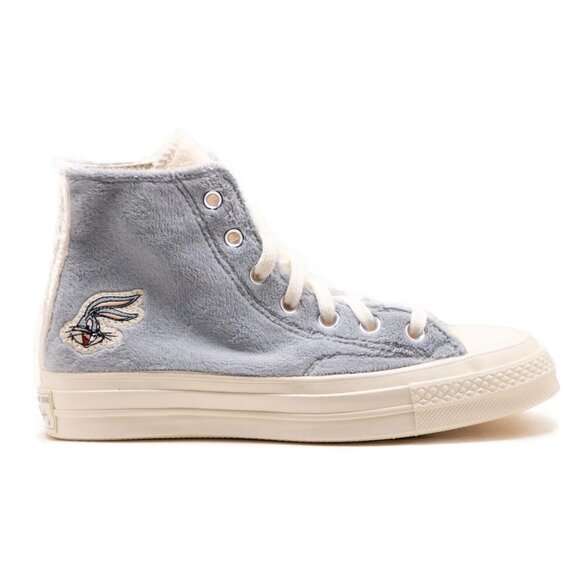 Converse x Bugs Bunny Chuck 70 Hi – Grey Faux Fur (Women’s 7.5–8) - Picture 6 of 6